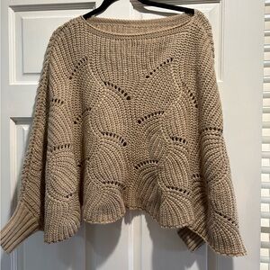 Cozy Tan Knit Sweater